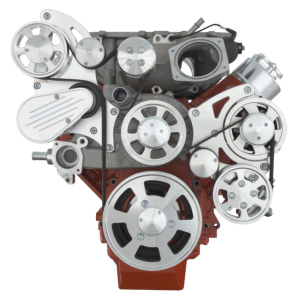 CVF Racing - CVF Chevy LSA / LS9 Serpentine System with Power Steering & Alternator - Polished (All Inclusive) - Image 2