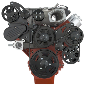 CVF Racing - CVF Chevy LSA / LS9 Serpentine System with Power Steering & Alternator - Black (All Inclusive) - Image 2