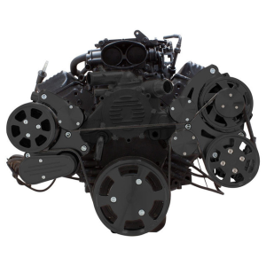 CVF Racing - CVF Chevy LT1 Gen II Serpentine System with AC, Power Steering & Alternator - Black (All Inclusive) - Image 2