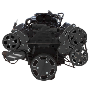 CVF Racing - CVF Chevy LT1 Gen II Serpentine System with AC, Power Steering & Alternator - Black Diamond (All Inclusive) - Image 2