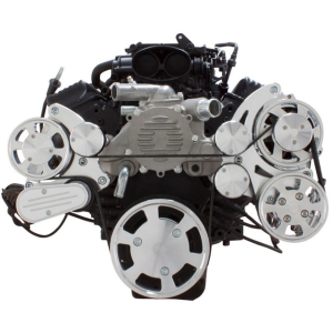 CVF Racing - CVF Chevy LT1 Gen II Serpentine System with Power Steering & Alternator - Polished (All Inclusive) - Image 2