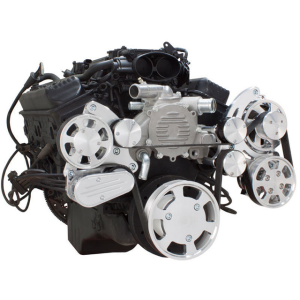 CVF Racing - CVF Chevy LT1 Gen II Serpentine System with Power Steering & Alternator - Polished (All Inclusive) - Image 3