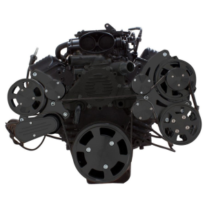 CVF Racing - CVF Chevy LT1 Gen II Serpentine System with Power Steering & Alternator - Black (All Inclusive) - Image 2