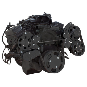 CVF Racing - CVF Chevy LT1 Gen II Serpentine System with Power Steering & Alternator - Black (All Inclusive) - Image 3