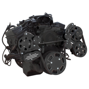 CVF Racing - CVF Chevy LT1 Gen II Serpentine System with Power Steering & Alternator - Black Diamond (All Inclusive) - Image 3