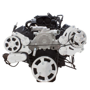 CVF Racing - CVF Chevy LT1 Gen II Serpentine System with AC & Alternator - Polished (All Inclusive) - Image 2