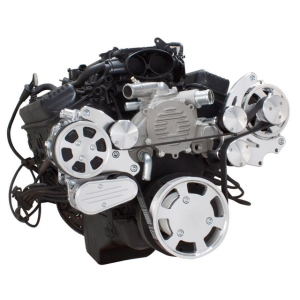 CVF Racing - CVF Chevy LT1 Gen II Serpentine System with AC & Alternator - Polished (All Inclusive) - Image 3