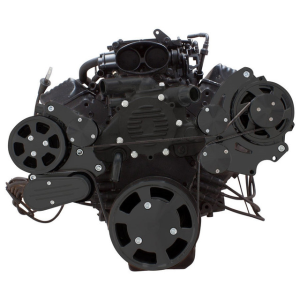 CVF Racing - CVF Chevy LT1 Gen II Serpentine System with AC & Alternator - Black (All Inclusive) - Image 2