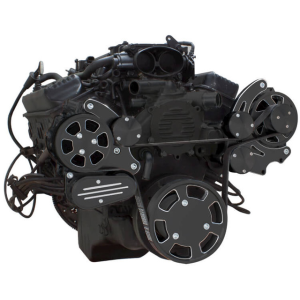 CVF Racing - CVF Chevy LT1 Gen II Serpentine System with AC & Alternator - Black Diamond (All Inclusive) - Image 3