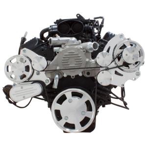 CVF Racing - CVF Chevy LT1 Gen II Serpentine System with Alternator Only - Polished (All Inclusive) - Image 2