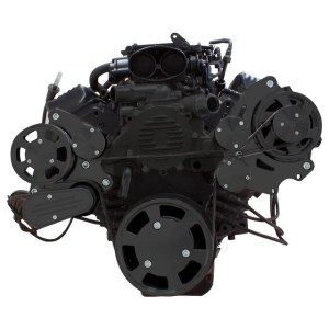 CVF Racing - CVF Chevy LT1 Gen II Serpentine System with Alternator Only - Black (All Inclusive) - Image 2