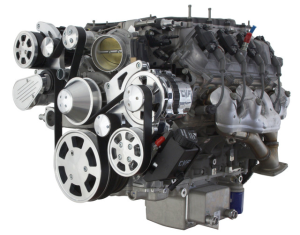 CVF Chevy LT4 Gen V Serpentine System with AC, Power Steering & Alternator - Polished (All Inclusive)