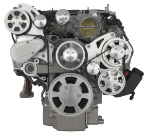 CVF Racing - CVF Chevy LT4 Gen V Serpentine System with AC, Power Steering & Alternator - Polished (All Inclusive) - Image 2