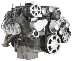 CVF Racing - CVF Chevy LT4 Gen V Serpentine System with AC, Power Steering & Alternator - Polished (All Inclusive) - Image 3