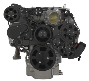 CVF Racing - CVF Chevy LT4 Gen V Serpentine System with AC, Power Steering & Alternator - Black (All Inclusive) - Image 2