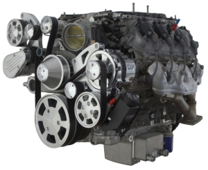 CVF Chevy LT4 Gen V Serpentine System with Power Steering & Alternator - Polished (All Inclusive)