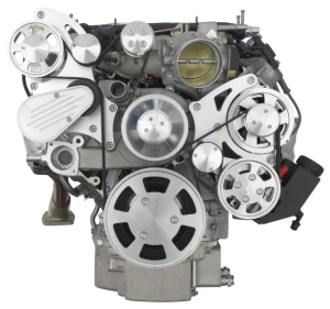 CVF Racing - CVF Chevy LT4 Gen V Serpentine System with Power Steering & Alternator - Polished (All Inclusive) - Image 2