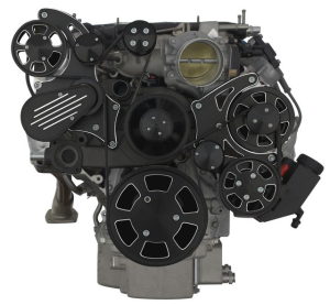 CVF Racing - CVF Chevy LT4 Gen V Serpentine System with Power Steering & Alternator - Black Diamond (All Inclusive) - Image 2