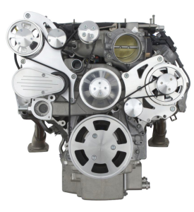 CVF Racing - CVF Chevy LT4 Gen V Serpentine System with Alternator Only - Polished (All Inclusive) - Image 2