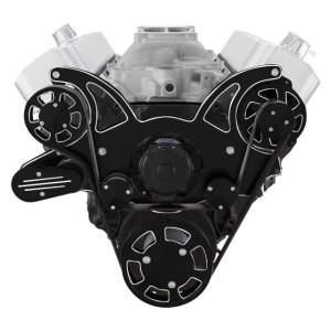 CVF Racing - CVF Chevy BBC Gen VI Serpentine System with Alternator Only with Electric Water Pump - Black Diamond (All Inclusive) - Image 2