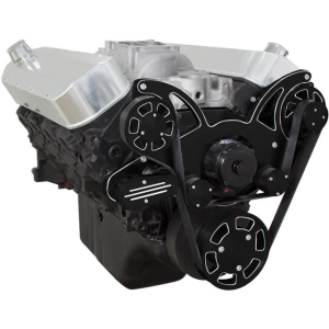 CVF Racing - CVF Chevy BBC Gen VI Serpentine System with Alternator Only with Electric Water Pump - Black Diamond (All Inclusive) - Image 3