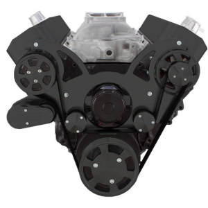 CVF Racing - CVF Chevy BBC Gen VI Serpentine System with AC & Alternator with Electric Water Pump - Black (All Inclusive) - Image 2