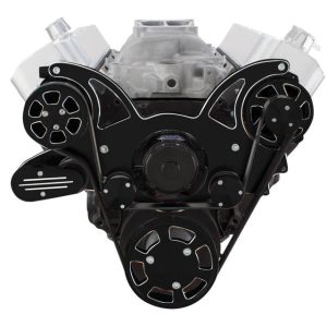 CVF Racing - CVF Chevy BBC Gen VI Serpentine System with AC & Alternator with Electric Water Pump - Black Diamond (All Inclusive) - Image 2