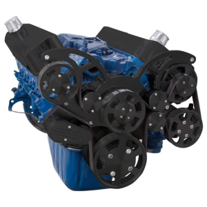 CVF Racing - CVF Ford SBF 289, 302 & 351W Serpentine System with Power Steering & Alternator - Black (All Inclusive) - Image 3