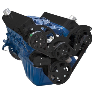 CVF Racing - CVF Ford SBF 289, 302 & 351W Serpentine System with AC & Alternator - Black (All Inclusive) - Image 3