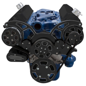 CVF Racing - CVF Ford SBF 289, 302 & 351W Serpentine System with AC & Alternator - Black Diamond (All Inclusive) - Image 4