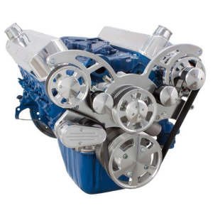 CVF Racing - CVF Ford SBF 289, 302 & 351W Serpentine System with AC & Alternator - Polished (All Inclusive) - Image 3