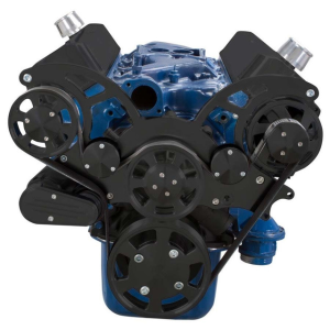 CVF Racing - CVF Ford SBF 289, 302 & 351W Serpentine System with AC & Alternator - Black (All Inclusive) - Image 2