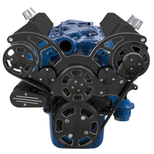 CVF Racing - CVF Ford SBF 289, 302 & 351W Serpentine System with AC & Alternator - Black Diamond (All Inclusive) - Image 2