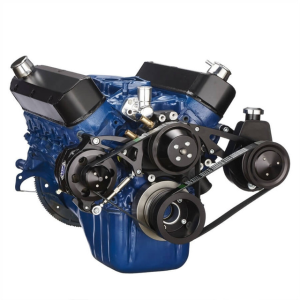 CVF Racing - CVF Ford SBF 289, 302 & 351W Serpentine Conversion with Alternator & Power Steering - Black - Image 3