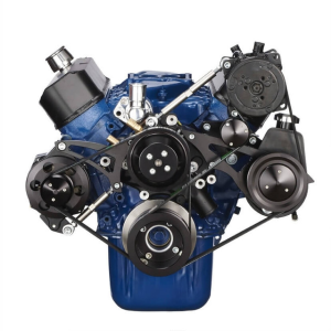 CVF Racing - CVF Ford SBF 289, 302 & 351W Serpentine Conversion with Alternator, Power Steering & A/C - Black - Image 2