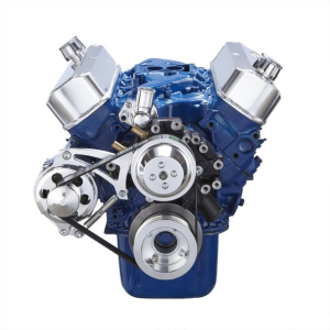 CVF Racing - CVF Ford SBF 289, 302 & 351W Serpentine Conversion with Alternator Only - Polished - Image 2