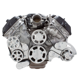 CVF Racing - CVF Ford Coyote 5.0L Serpentine System with AC, Power Steering & Alternator, High Flow Water Pump - Polished (All Inclusive) - Image 2