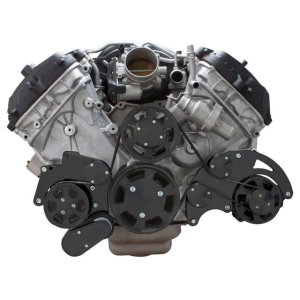 CVF Racing - CVF Ford Coyote 5.0L Serpentine System with AC & Alternator, High Flow Water Pump - Black (All Inclusive) - Image 2