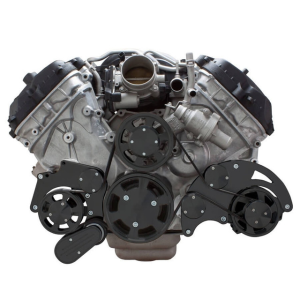 CVF Racing - CVF Ford Coyote 5.0L Serpentine System with Alternator Only, High Flow Water Pump - Black (All Inclusive) - Image 2