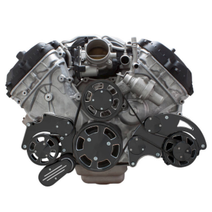 CVF Racing - CVF Ford Coyote 5.0L Serpentine System with Alternator Only, High Flow Water Pump - Black Diamond (All Inclusive) - Image 2