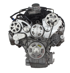 CVF Racing - CVF Ford 7.3L Godzilla Serpentine System with AC, Alternator For High Flow Water Pump - Polished (All Inclusive) - Image 2