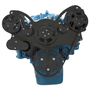 CVF Racing - CVF SBM Serpentine System with Alternator Only For High Flow Water Pump - Black (All Inclusive) - Image 2