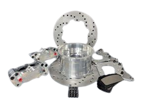 Aerospace Big Bearing Ford Housing Ends 4 Piston Rear Heavy Duty Drag Disc Brakes (Old Style Housing Ends) - 1/2" Stud