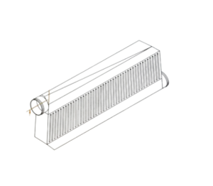 Procharger Universal Air-To-Air Sheet Metal Intercooler - 3" In/Out Dia. (24 x 20 x 3)