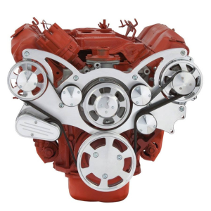 CVF Racing - CVF BBM Serpentine System with Alternator Only For High Flow Water Pump - Polished (All Inclusive) - Image 2
