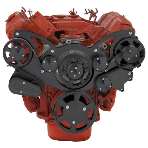 CVF Racing - CVF BBM Serpentine System with Alternator Only For High Flow Water Pump - Black (All Inclusive) - Image 2