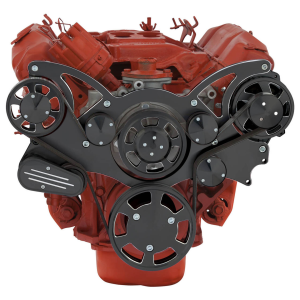 CVF Racing - CVF BBM Serpentine System with Alternator Only For High Flow Water Pump - Black Diamond (All Inclusive) - Image 2