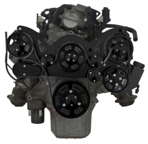 CVF Racing - CVF Gen III Hemi Serpentine System with Power Steering & Alternator For High Flow Water Pump - Black (All Inclusive) - Image 2