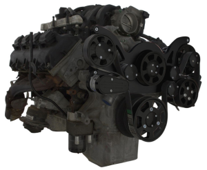 CVF Racing - CVF Gen III Hemi Serpentine System with Power Steering & Alternator For High Flow Water Pump - Black (All Inclusive) - Image 3