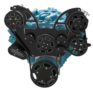 CVF Racing - CVF Pontiac 350-400, 428 & 455 V8 Serpentine System with Power Steering & AC Alternator For High Flow Water Pump - Black Diamond (All Inclusive) - Image 2